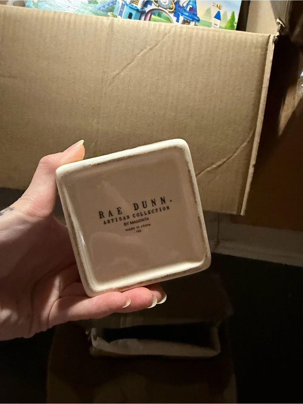 Rae Dunn White Ceramic Makeup Brush Holder - 'Flawless' Design